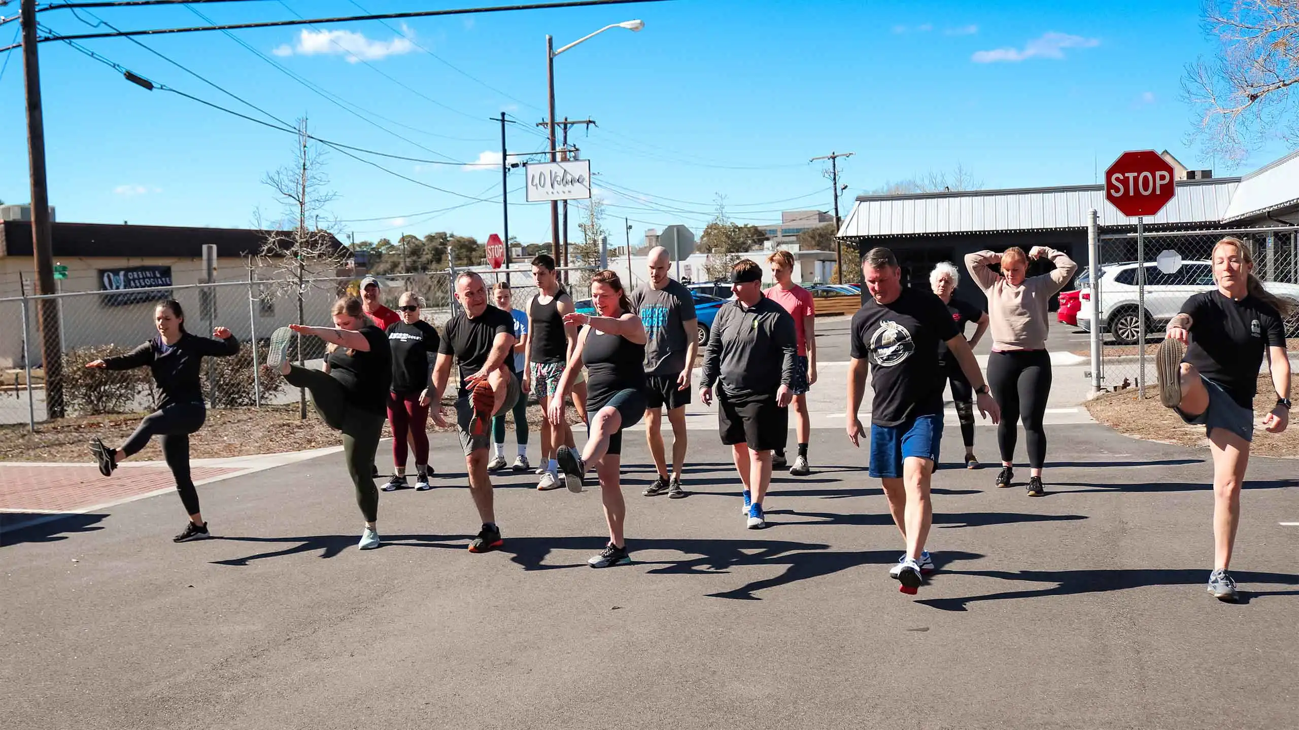 Athletic coach prepares attendees of FREE Savannah Workout at The Coop Gym